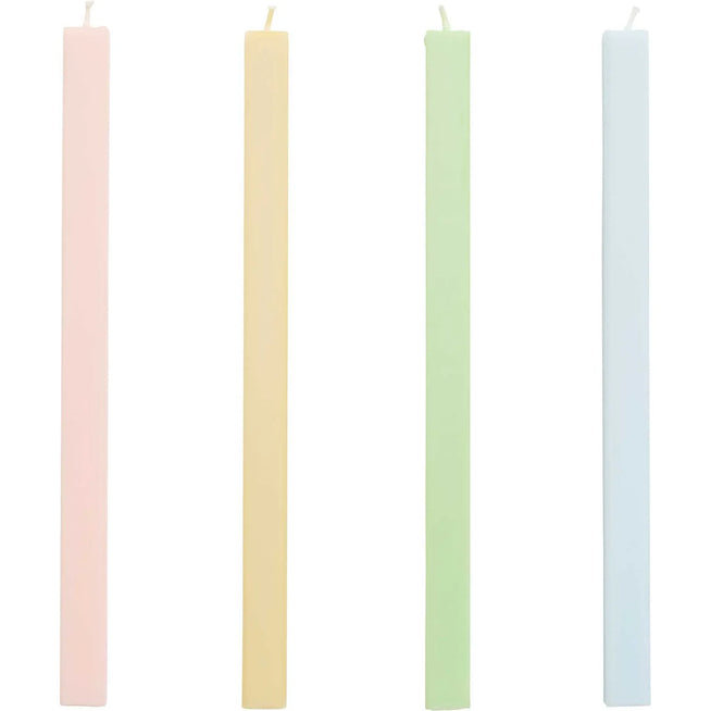 Photo of Square Candle 4 pcs., pastel from Hay