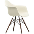 Eames Plastic Armchair Daw - 11 Pebble - Dark Maple - Matstolar - Charles & Ray Eames - Vit - Metall/trä/plast