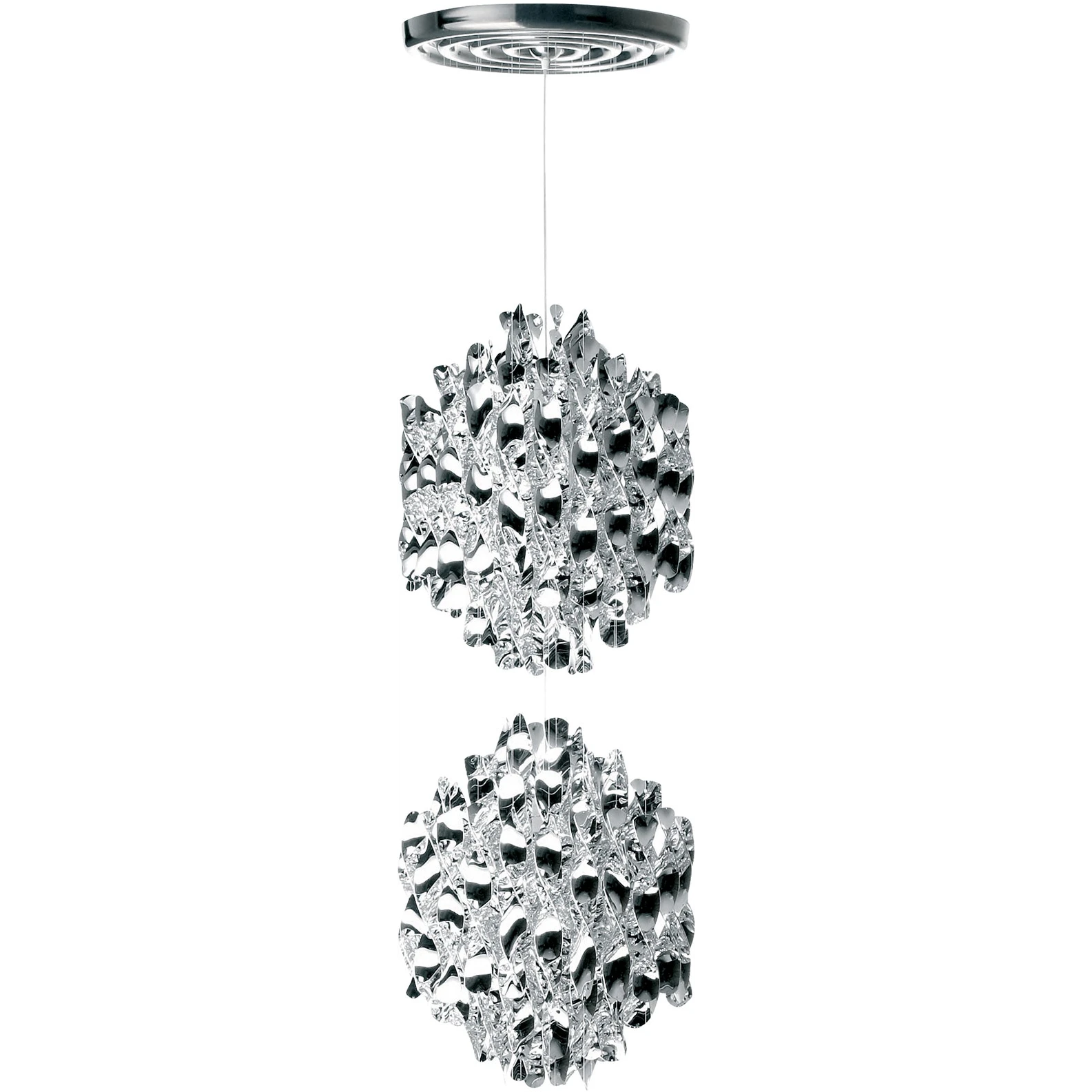 Spiral Sp2 Pendant Silver - Pendellampor - Verner Panton - Silver