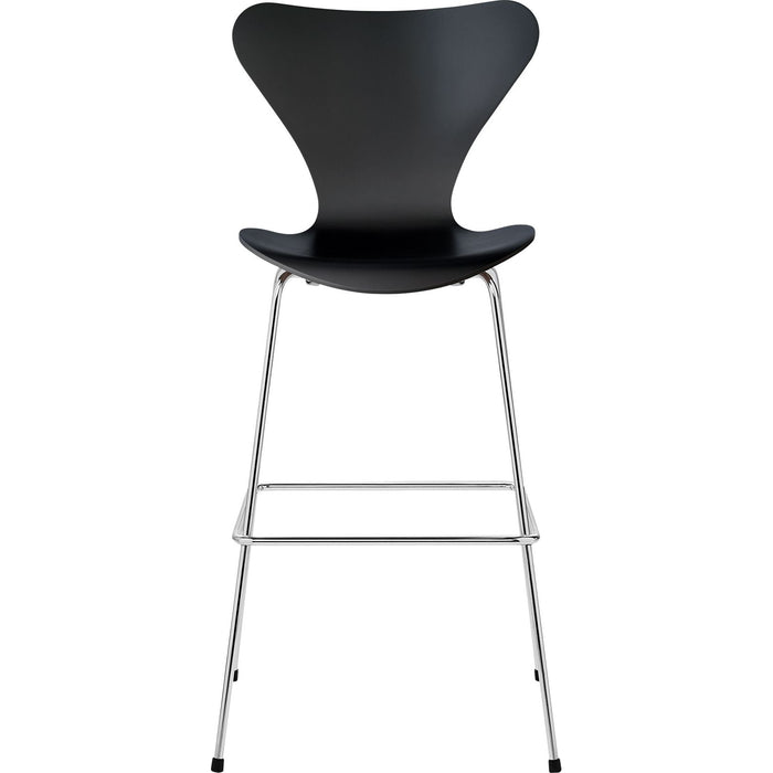3197 Sjuan, lacquered beech veneer, black - Bar stools & bar stools - Arne Jacobsen - Black - Metal/wood