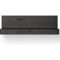 Thumbnail photo of Tana Wall Mounted Media Module - Hylde - Black Stained Oak - H40,6 X W130 X D35,2 Cm