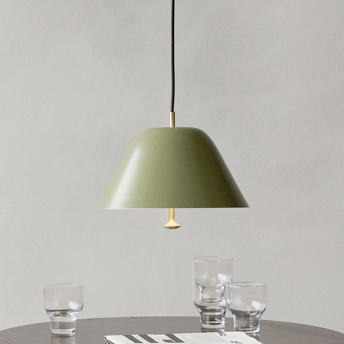 Photo of Levitate Pendant - 40 - Sage Green - Brass