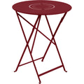 Thumbnail photo of Floréal Table 60 cm Chili 43 - Outdoor Dining Table - Red - Metal