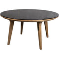 Thumbnail photo of Aspect Table - Dining Table - Frame: Teak / Table Top: Clear Glass, Smoked Black - Ø144 - Ø: 144 x H: 74 cm