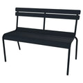 Thumbnail photo of Luxembourg Bench With Backrest Deep Blue 92 - Garden Benches - Frédéric Sofia - Blue - Metal