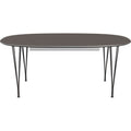 Thumbnail photo of B619 Superellipsis Pull-out Laminate - Grey/Chrome - Dining Table - Arne Jacobsen,Bruno Mathsson,piet Hein