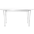 Thumbnail photo of B619 Superellipsis Pull-out Laminate White Chrome - Dining Table - Arne Jacobsen,Bruno Mathsson,piet Hein - White - Metal/Wood