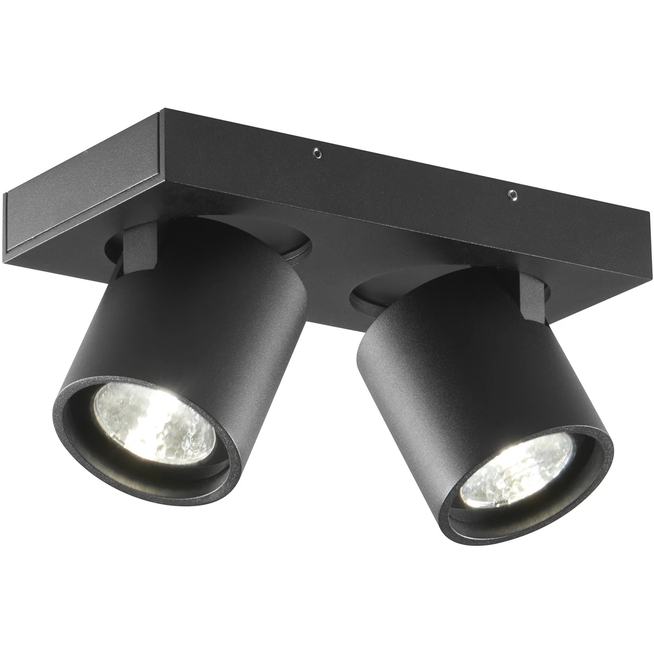 Photo of Focus 2, Black, 2x6w Led, 2700k, Ip20 - Spotlights - Ronni Gol - Svart