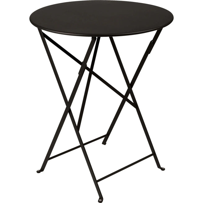 Photo of Bistro Table Ø 60 cm, Liquorice - Small Table & Side Table Outdoor - Black - Metal