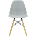 Eames Plastic Chair Dsw - 24 Light Grey - Golden Maple - Matstolar - Charles & Ray Eames - Grå - Metall/trä/plast