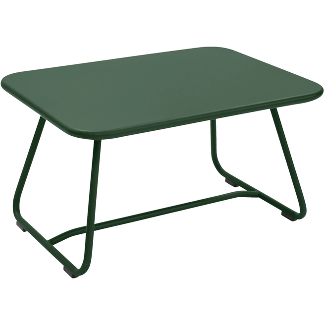 Photo of Sixties Low Table, Cedar Green - Small Tables & Side Tables Outdoor - Frédéric Sofia - Green - Metal