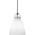 Thumbnail photo of Caravaggio 1 Pendant White Opal Glass-grey Textile Cord