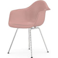 Eames Plastic Armchair Dax - 41 Pale Rose - Chrome Base - Matstolar - Charles & Ray Eames - Rosa - Metall/plast