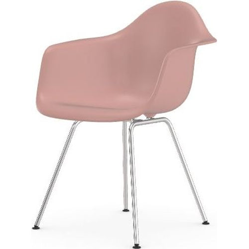 Photo of Eames Plastic Armchair Dax - 41 Pale Rose - Chrome Base - Matstolar - Charles & Ray Eames - Rosa - Metall/plast