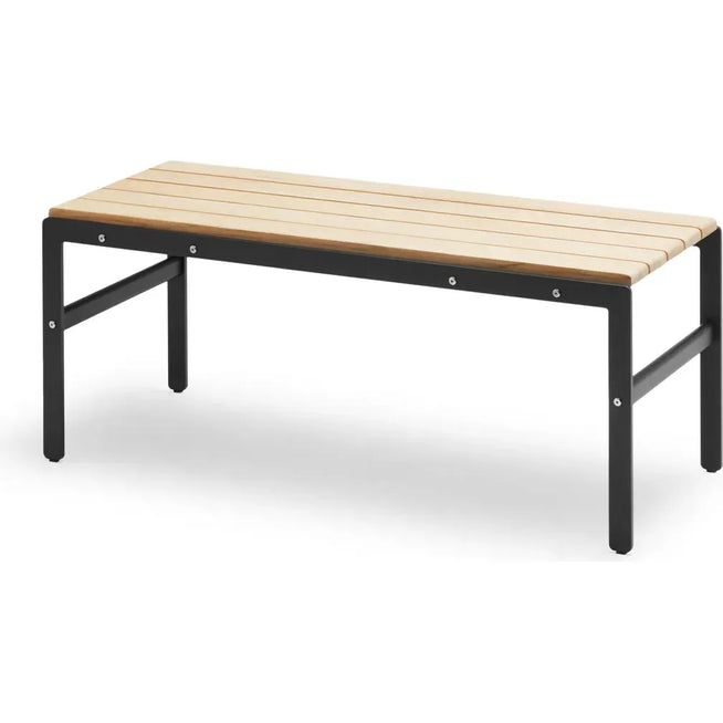 Photo of Reform Bench, Aluminum / Anthracite Black - Garden benches - Louise Hederström - Black - Metal