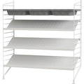 Thumbnail photo of String Floorboard 85, White, 2-pack - Shelving - Nils Strinning - White - Metal