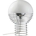 Thumbnail photo of Wire Table Lamp Ø40 Cm Chrome/white - Bordslampor - Verner Panton - Vit