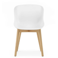 Thumbnail photo of Hyg Chair Wood - Dining chair - White - Oak - H: 84 x L: 54 x D: 53.5 x Sh: 46 cm
