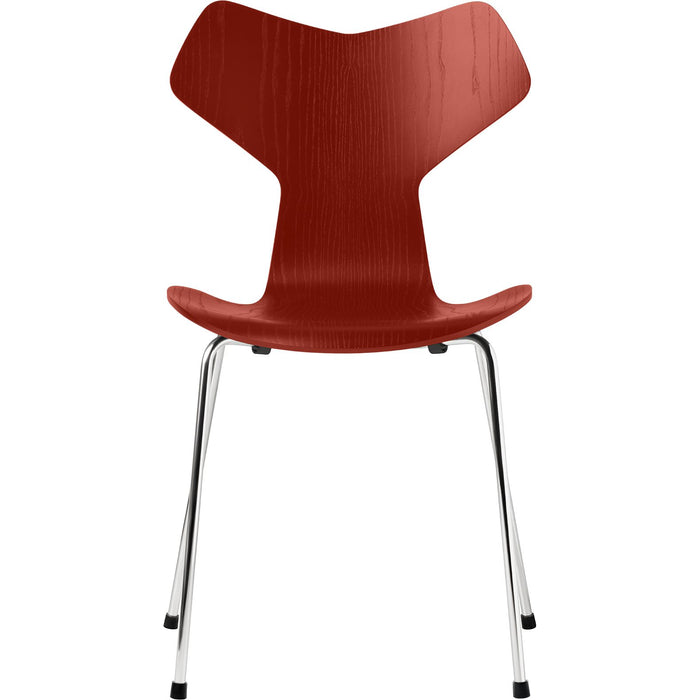 Photo of 3130 Grand Prix Chair - Ash Veneer - Chromed Steel Base
