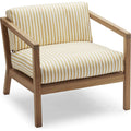 Thumbnail photo of Virkelyst Chair - Teak - Fossflakes Padding - Outdoor Textile