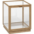 Thumbnail photo of Miru Glass Montre - Kasser - Natural Oak - W: 40 X H: 42 X D: 40 Cm