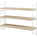 Thumbnail photo of String Pocket, Ash/white - Wall shelves - Nils Strinning - Wood-coloured, white - Metal/wood