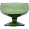 Thumbnail photo of Vintage Dessert Dishes Green Set of 6 Pieces