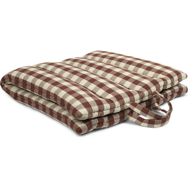 Photo of Bothy Check Folding Mat  - Hynde - Cinnamon/green - W70 X D7 X H100 Cm