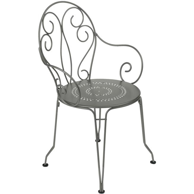 Photo of Montmartre Armchair, Rosemary - Outdoor dining chairs - Green - Metal