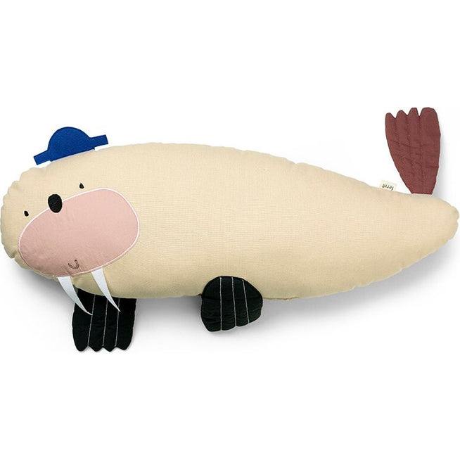 Photo of Walrus Cushion - Børnepude - Sand - W72 X H32 X D10 Cm