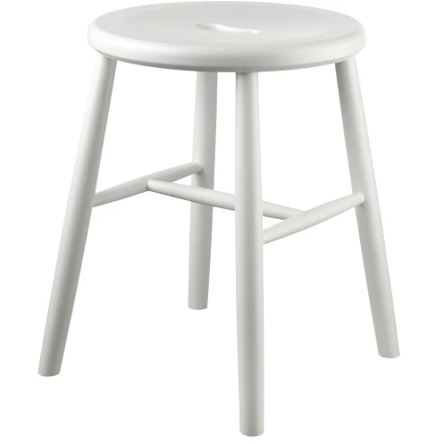 J27 Stool Beech White Painted