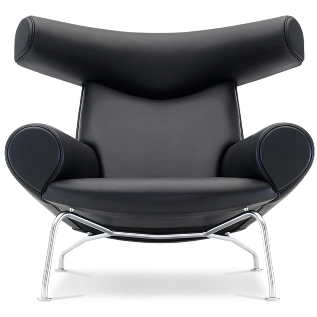 Photo of Wegner Ox Armchair Leather Max