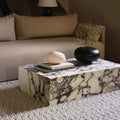 Thumbnail photo of Plinth Low White Marble - Soffbord - Norm Architects - Vit - Trä/sten