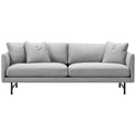 Calmo Sofa 80 5622 By Hugo Passos - 2 Personers Sofa - Rime 231 / Black - W170 X D90 X H75,5 X Sh41 Cm