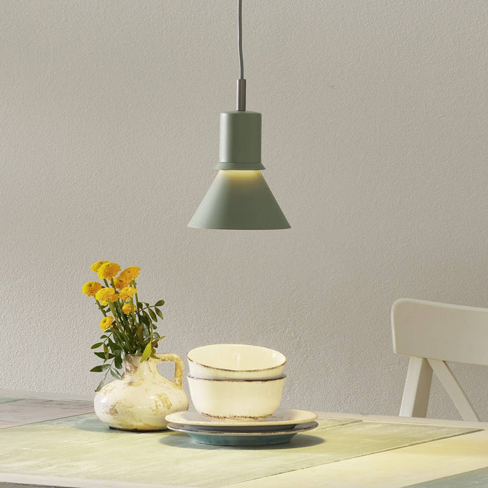 Photo of Type 80 Pendant, Pistachio Green, Incl. Led 6w Max 10w E27 600lm, 2700k Ip20 - Pendellampor - Sir Kenneth Grange - Grön