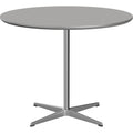 Thumbnail photo of A623 Circular, Ø90 cm, Laminate, Grey Efeso, 4-prong Star Base - Dining Table - Arne Jacobsen,piet Hein - Grey - Laminate/Metal