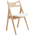 CH29p Sawbuck Chair - Clear Lacquered Oak