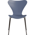 Thumbnail photo of 3107 Seven, coloured box, Venetian Red, Underframe Brown Bronze - Dining chairs - Arne Jacobsen - Red - Metal/wood
