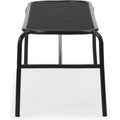 Thumbnail photo of Vig Bench - Garden Bench - Black - L150 X W50 X H46 Cm