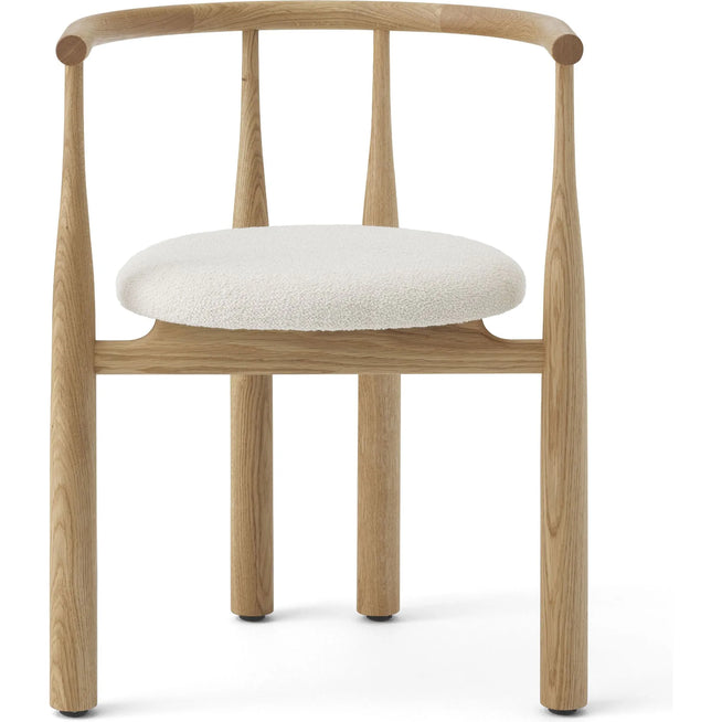 Photo of Bukowski Chair - Dining Chair - Oak W. Nevotex - Barnum - Lana 24 - H 71.8 X W 57 X D 46 Mm - Seat Height: 46 Cm