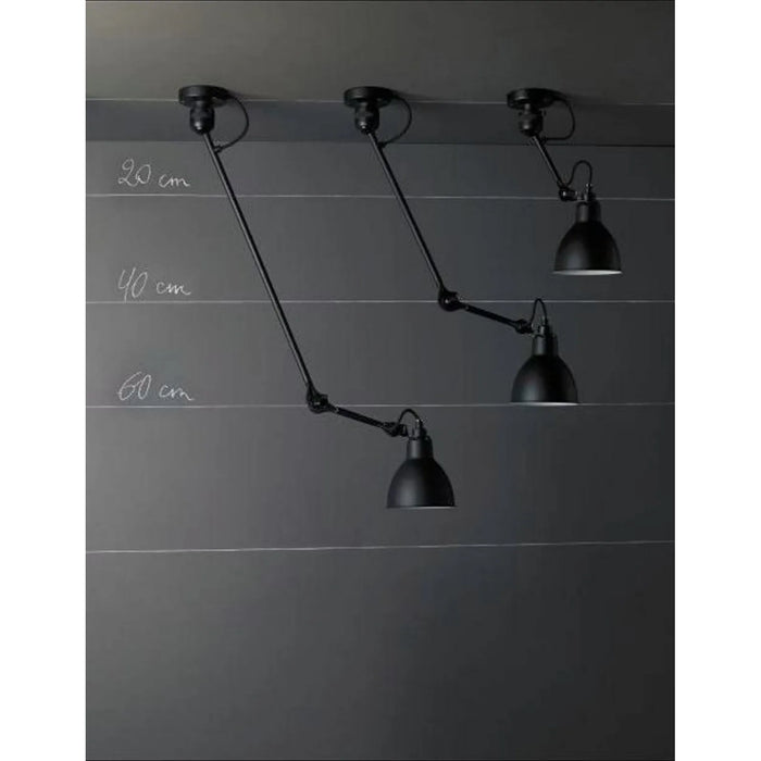 Photo of No. 304 Wall Lamp From Lampe Gras - Black Frame