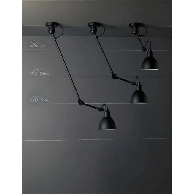 Photo of No. 304 Wall Lamp From Lampe Gras - Black Frame