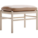 Carl Hansen - OW149F - Colonial Footstool, White Oiled Oak, Leather Group C Sif