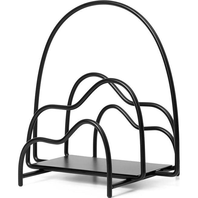 Photo of Lithos Magazine Holder - Magasinholder - Black - B30,4 X H31,9 X D24 Cm
