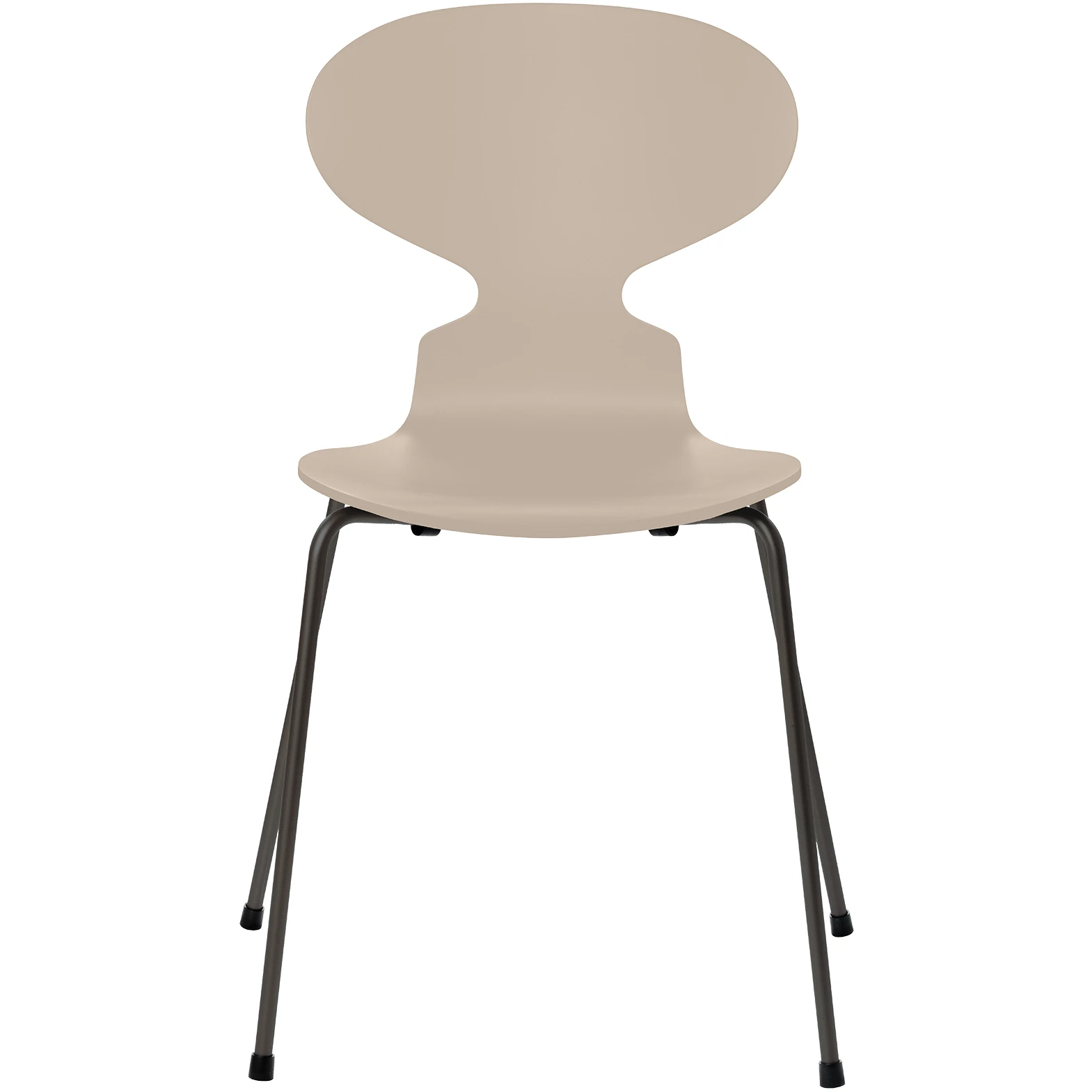 3101 Myran 4 Ben, Lackad, Light Beige, Underrede Warm Graphite - Matstolar - Arne Jacobsen - Beige - Metal/Steel