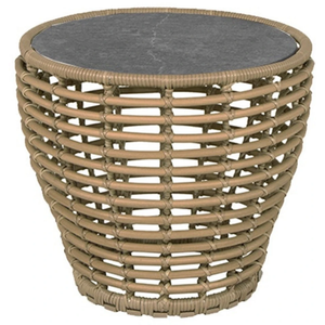 Photo of Basket Sofabord, Lille - Fossil Ceramic, Black
