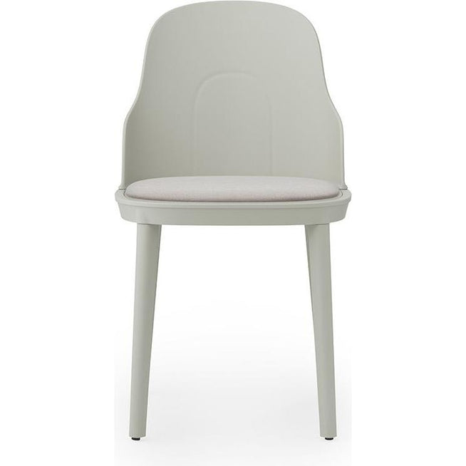 Photo of Allez Chair Upholstered Canvas - Dining Chair - Warm Grey - H: 79 x L: 45 x D: 50 x Sh: 45.5 cm