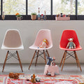Eames Plastic Chair Dsw - 03 Poppy Red - Dark Maple - Matstolar - Charles & Ray Eames - Röd - Metall/trä/plast