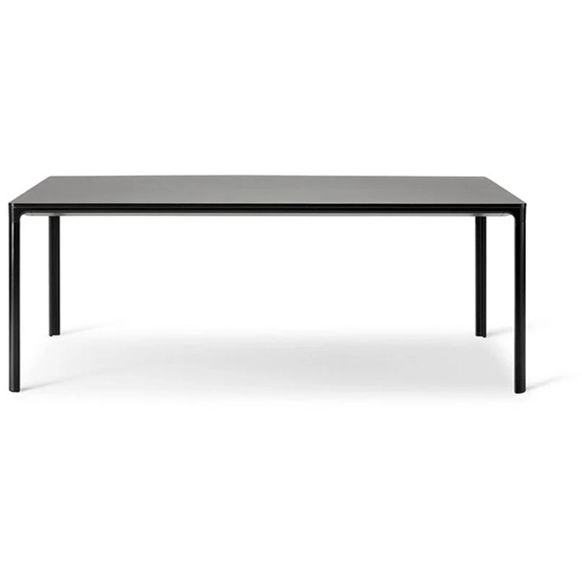 Photo of Mesa Table 4618 By Welling/ludvik - Spisebord - Black Linoleum / Black Aluminium - W180 X W90 X H73 Cm