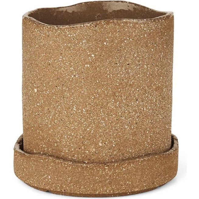 Photo of Uneru Pot - Jar - Brown - Small - H15 x Ø13 cm